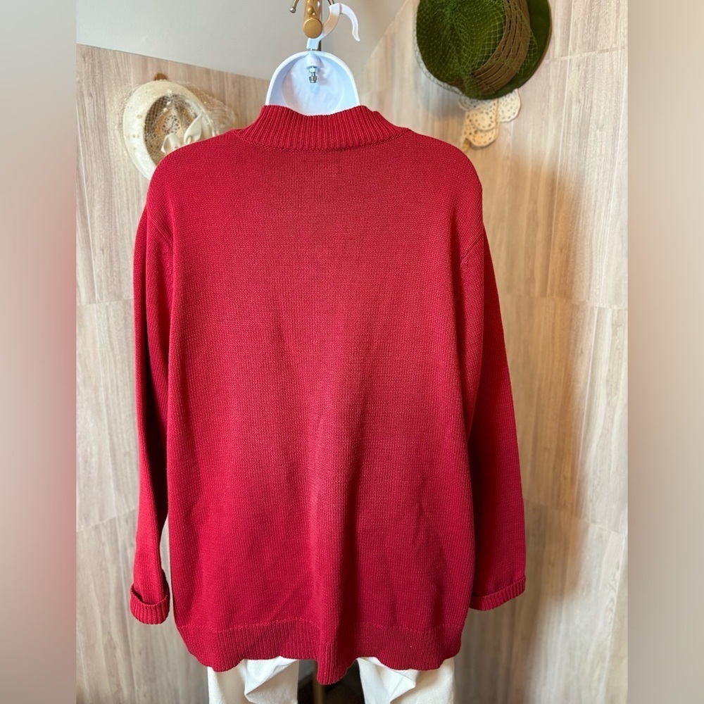 Nouveau Button Up Red Cardigan - Picture 4 of 8